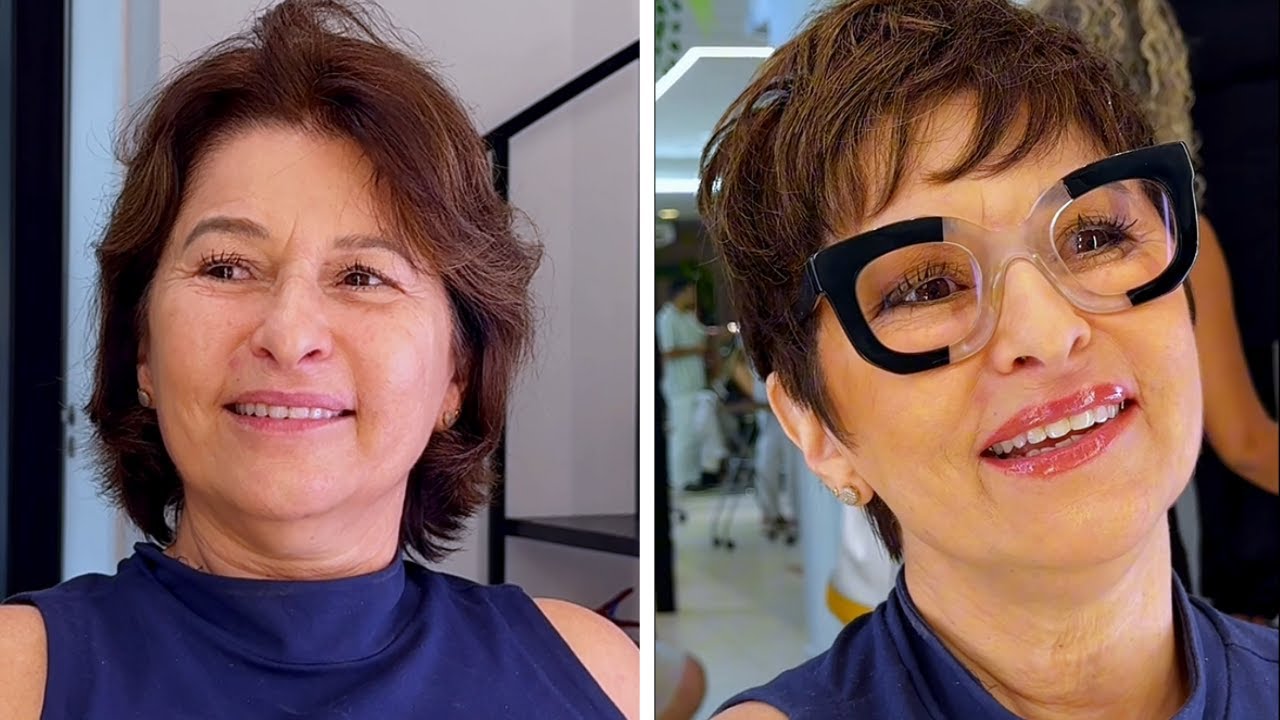 COUPES DE CHEVEUX POUR LES FEMMES 2024 DE PLUS DE 50 - 70  ANS - COUPES DE CHEVEUX 2024