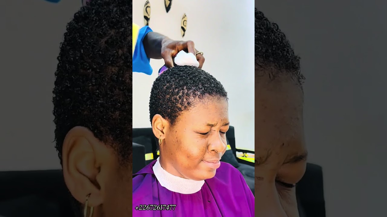 Chic coupe dame 🥰 cheveux courts avec boucle ❤️