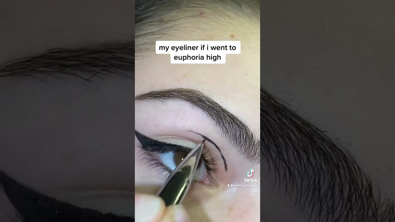 euphoria makeup ✨✨🖤 #euphoria #euphoriamakeup #makeup #makeuptutorial #eyelinertutorial