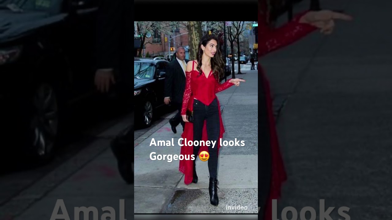 Amal Clooney looks gorgeous! #shorts #amalclooney #georgeclooney #fashionicon #beautiful #love #like