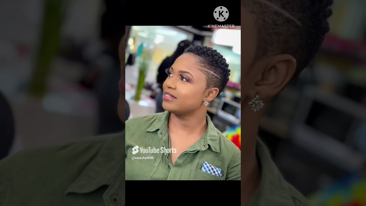 model de coiffure coupe courte femme afro