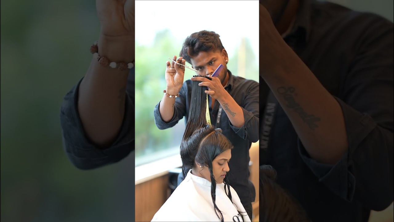 Custom Layer Hair Transformation 👀✨ | #artofglamsalon  | #danam_mua | #shorts