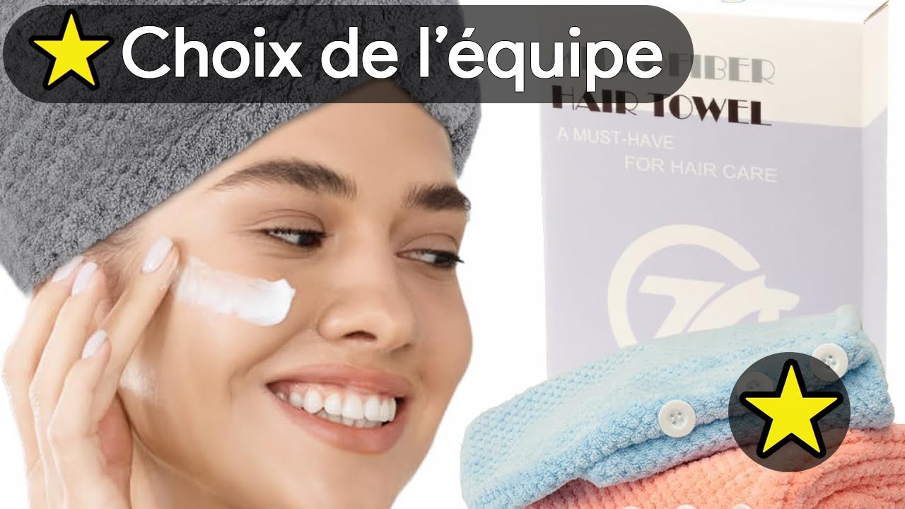 🏆 TOP 3 MEILLEUR SERVIETTE EN MICROFIBRE POUR CHEVEUX BOUCLES 2025 🧖‍♀️
