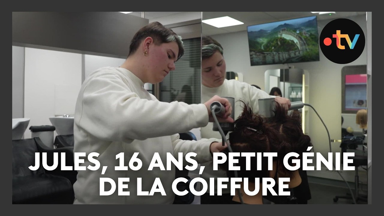 A 16 ans, Jules remporte le concours des artistes coiffeurs et se fait une place en équipe de France