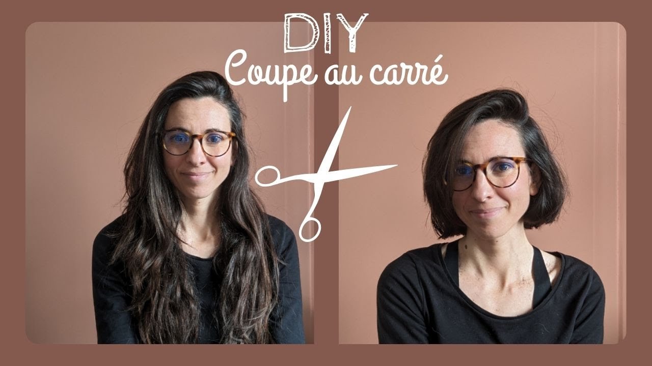 Coupe de cheveux au carré soi même à la maison