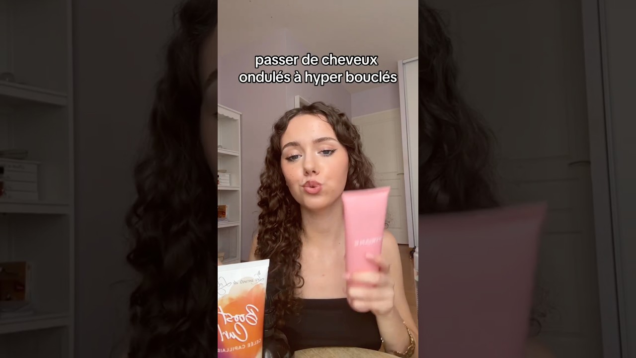 Passer de cheveux ondulés à bouclés 😮 #routinecheveuxbouclés #cheveuxbouclés #cheveuxondulés