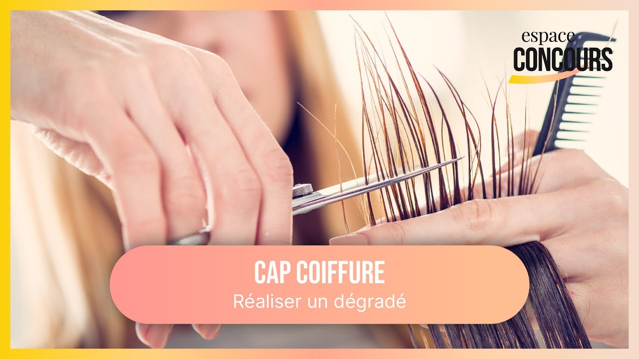 Coupe dégradé [Formation CAP Coiffure - Vidéo Tuto - Extrait de cours]