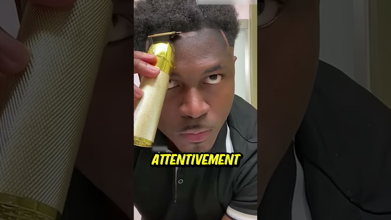 Il a regardé, appris, et coupé des cheveux du premier coup 😳✂️