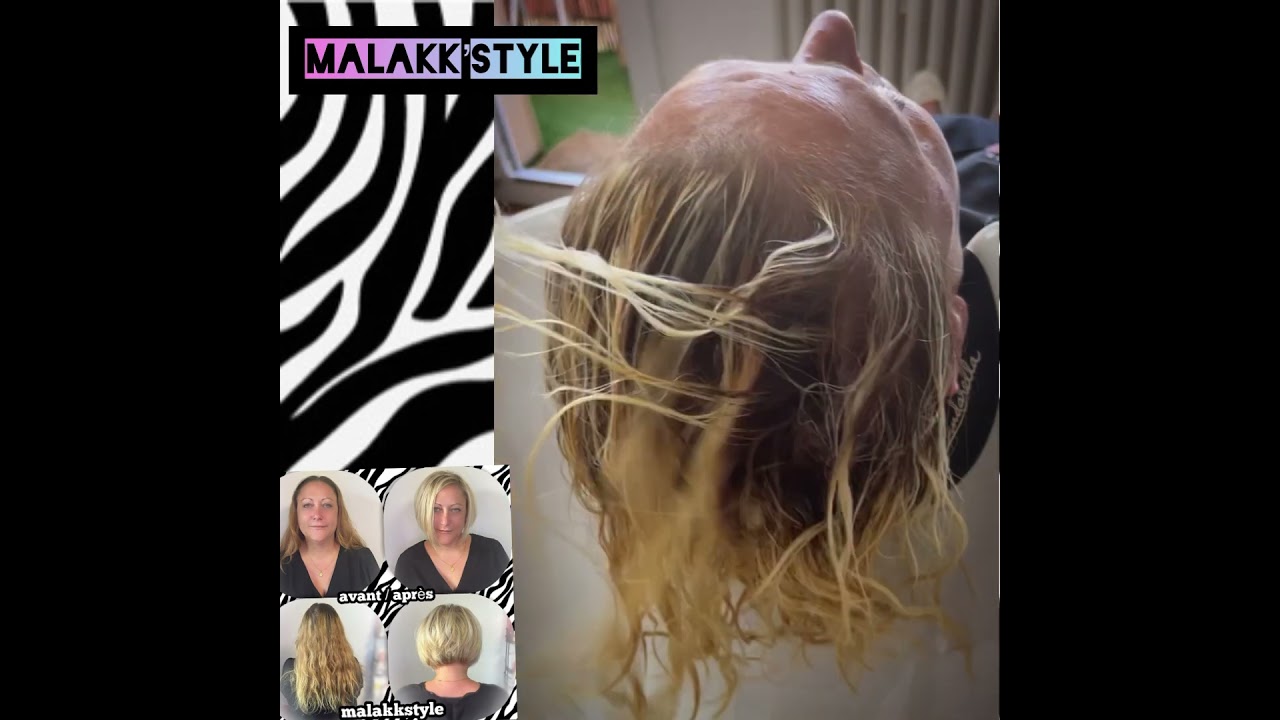 TRANSFORMATION Balayage, Coupe Carré, Blond, Step By Step