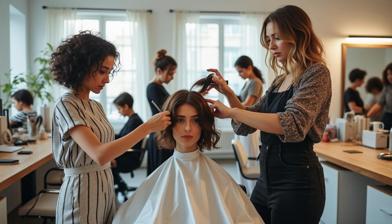 découvrez le quotidien d'un salon de coiffure parisien animé par une équipe d'employées sans-papiers, entre passion, défis et solidarité.